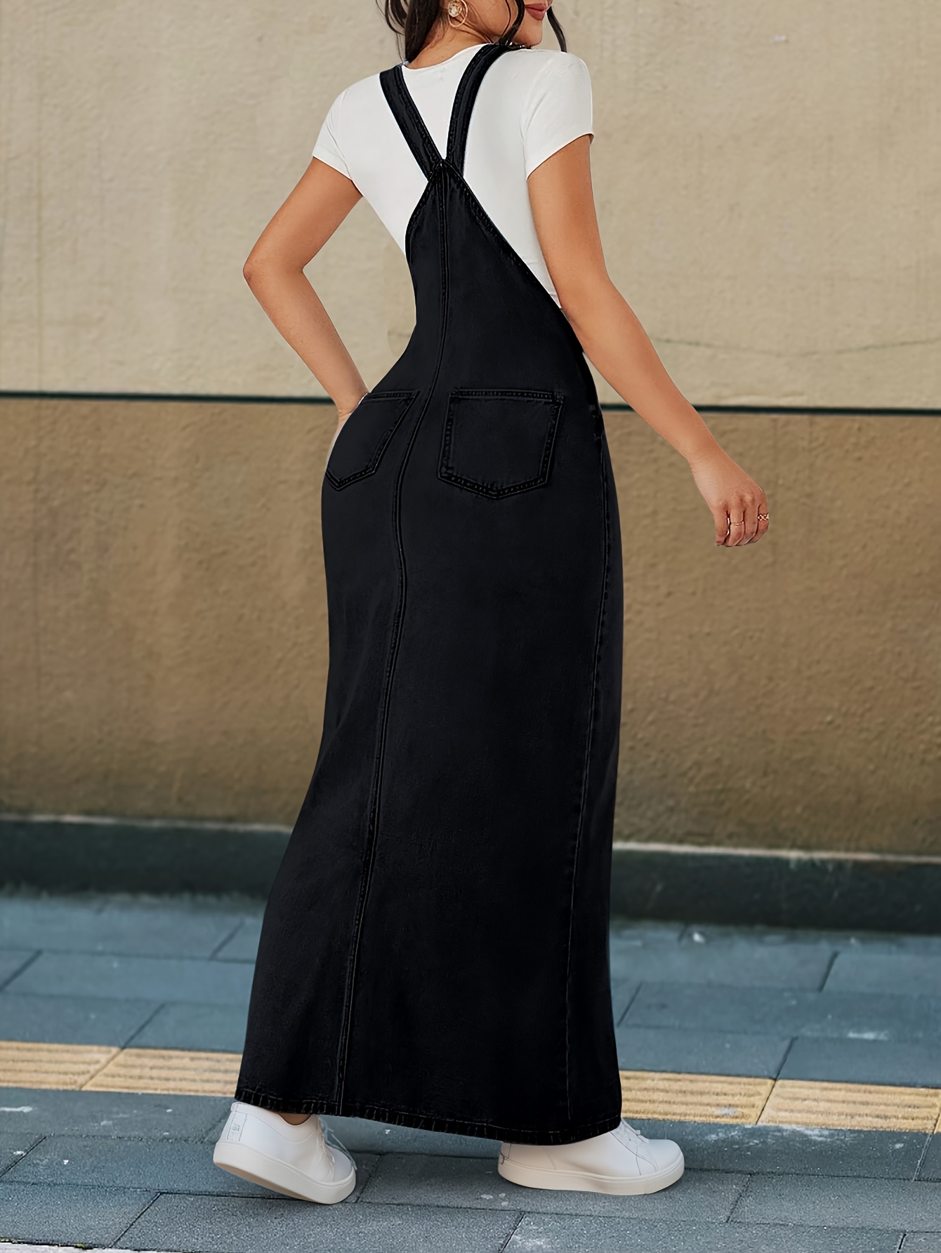 Overoles De Falda Larga Vestidos Overoles De Falda Larga