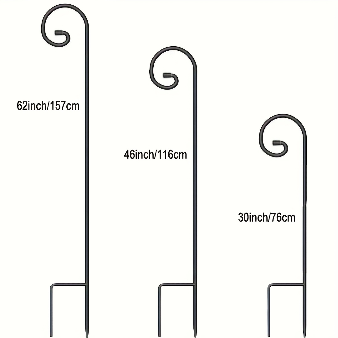 E-shop Robuster Gartenhaken für Outdoor – Stabile Eisenkonstruktion, einfache Montage für Vogelfutterstellen, Pflanzgefäße & Solarleuchten – Ideal für