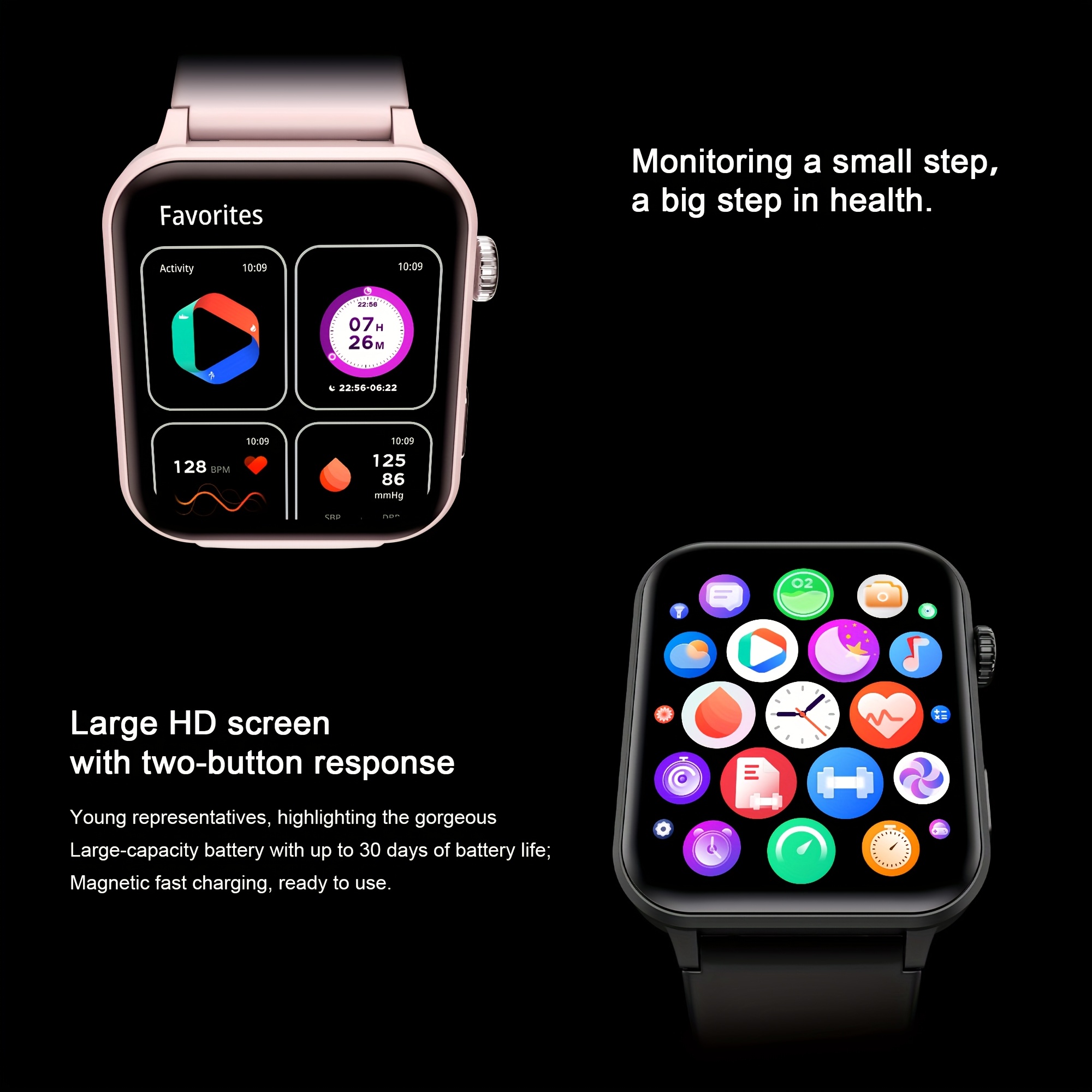 smartwatch for man women call answer dial   assistant   83 inch sports smartwatch fitness tracking monitor with pedometer calorie distance   valentines day gift birthday gift Product details 12