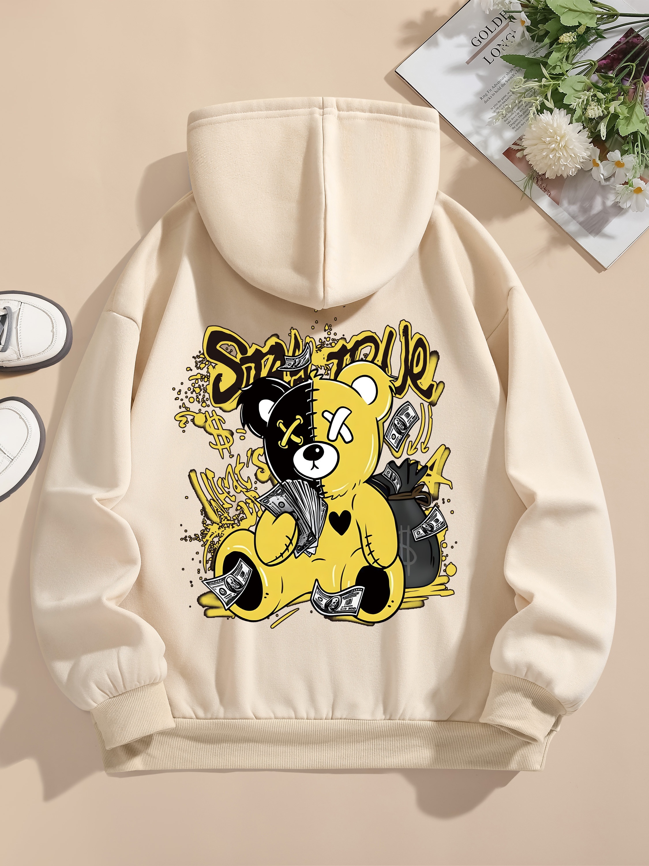 Twee Sneeuwwolf 3D Gedrukt Heren Hoodie Harajuku Streetwear Casual Cartoon Jas Dier Populaire Sportkleding Truien Lente Herfst kopen vanaf een prijs van 7.7