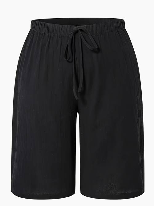 womens plus size shorts set of 3 solid color beach pants