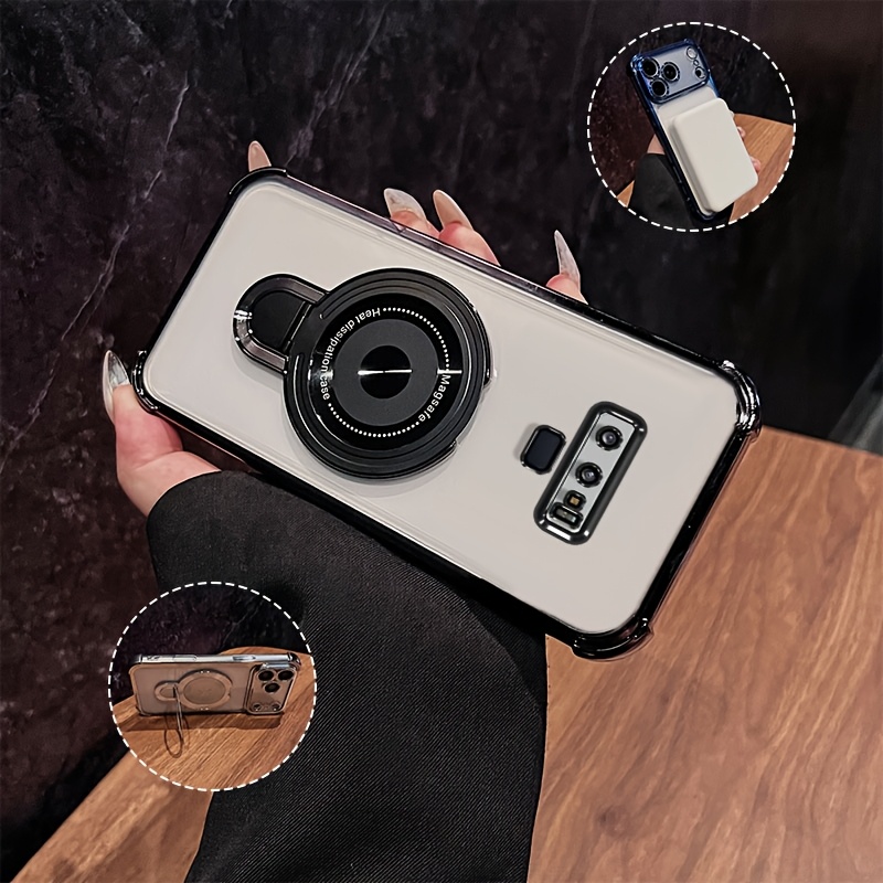 item picture phone case suitable for samsung galaxy note 9 note 10 plus note 10 luxury electroplated phone case unisex featuring a stylish electroplated shockproof protective stand ultra thin with premium pointer magnetic attachment