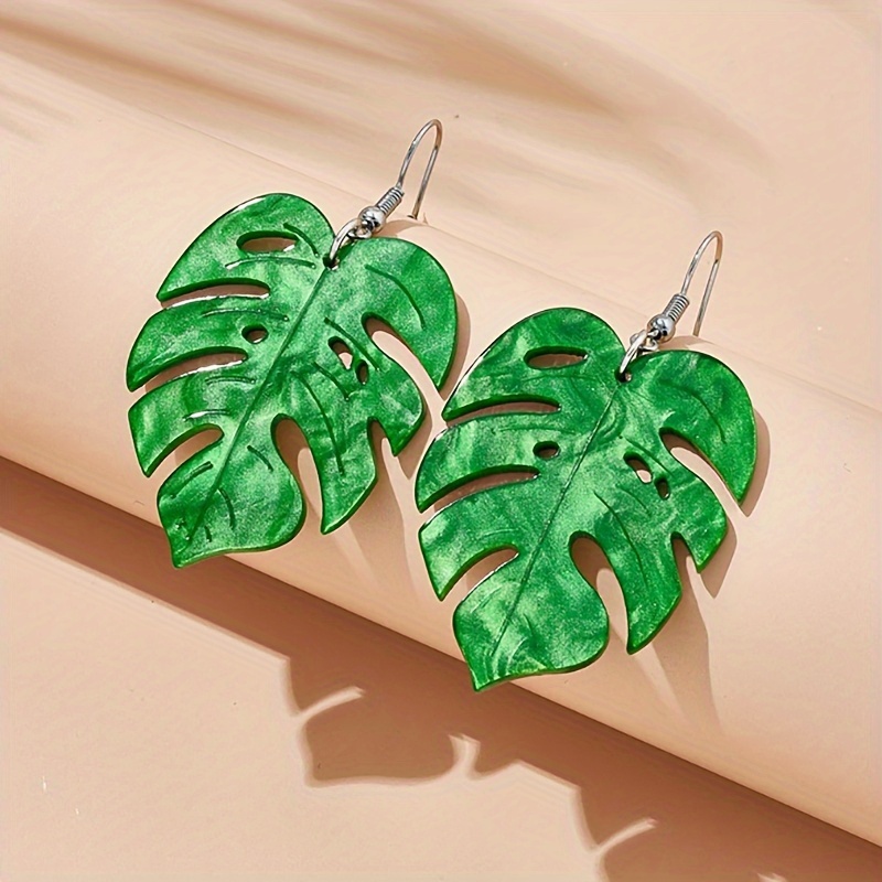 Leaf Earrings Dangle - Temu