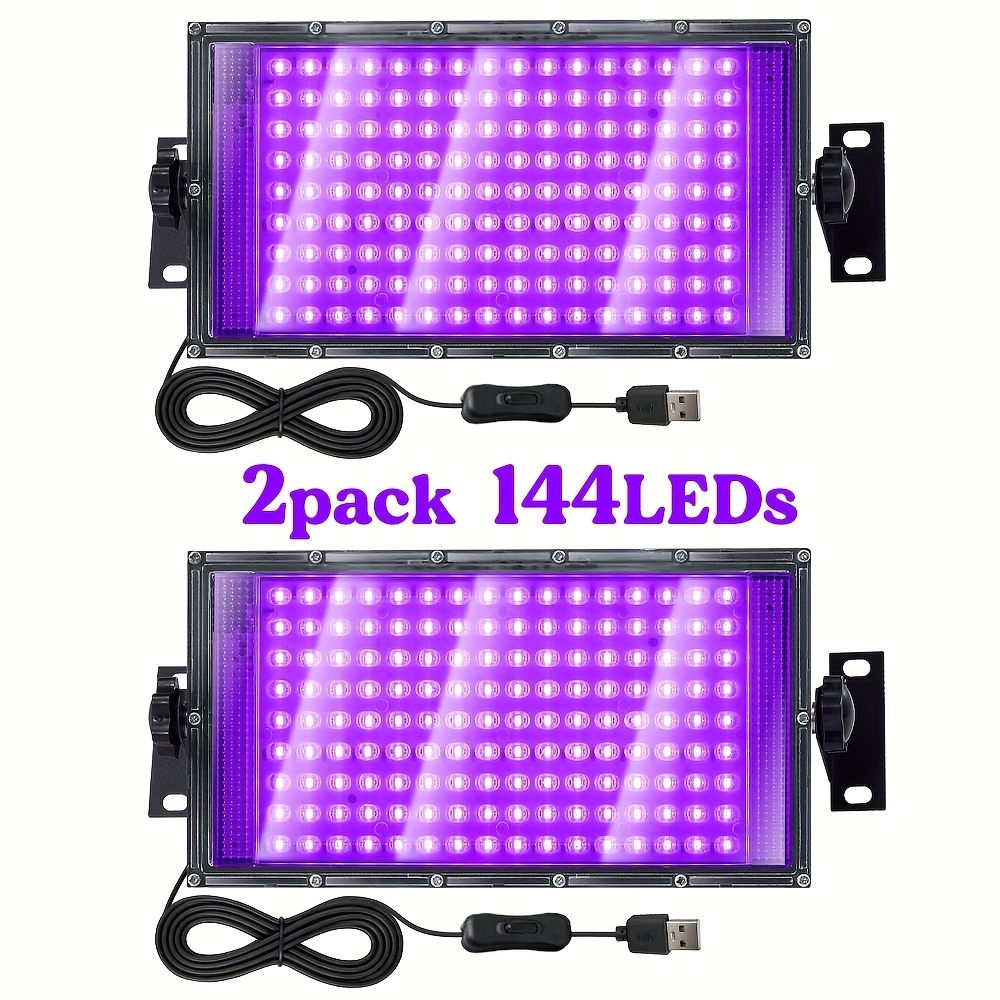 144 Led Resin Curing Lamp Professional Large Area Quick With 144 Light Beads, Usb- Portable Lamp For Jewelry Making, Diy Crafts, Mold Casting, 150cm Cord, Compatible With Epoxy Resin, Clay & Wax Molds