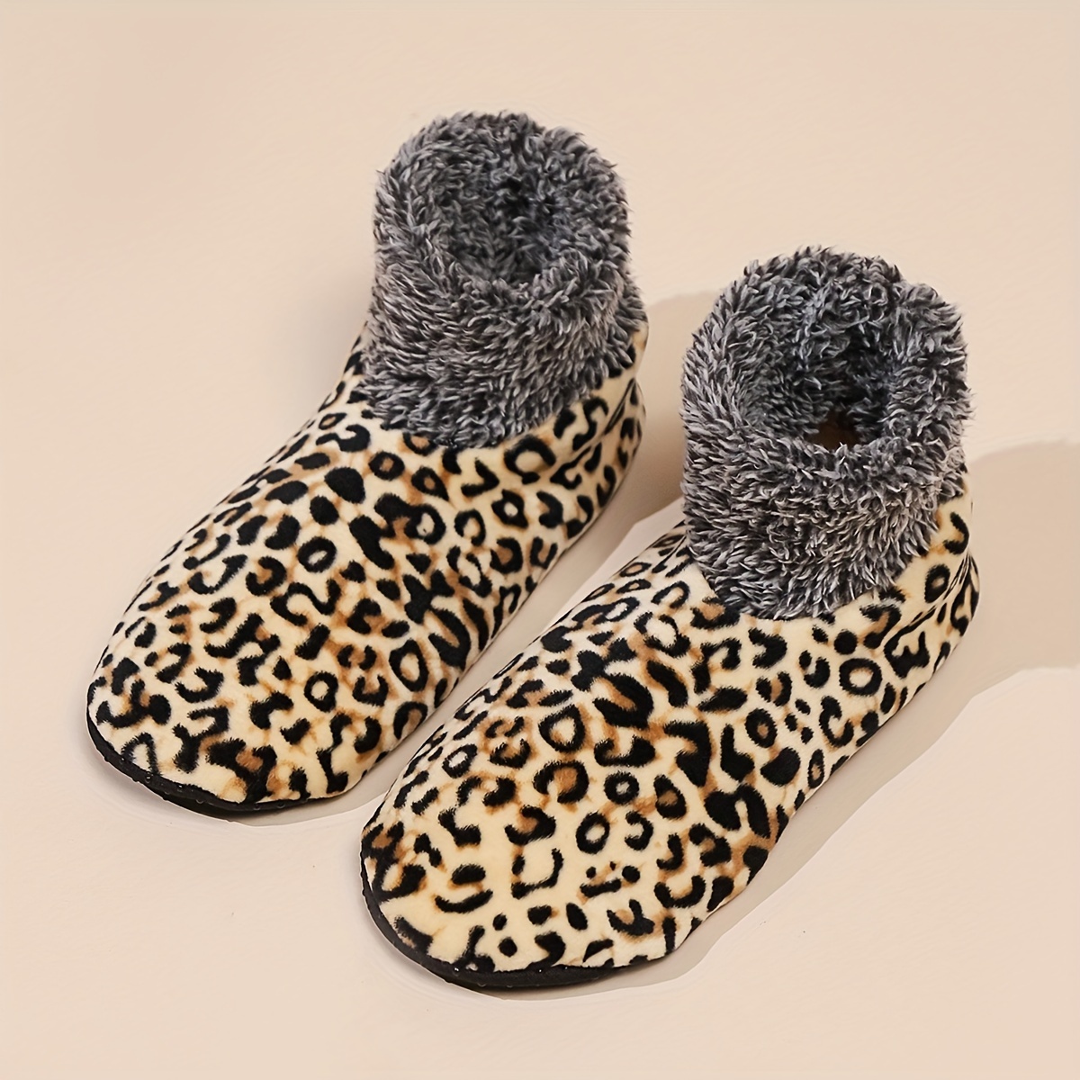 TEMU Fuzzy Print Socks, & Slipper Socks For Fall & , Women's Stockings & Hosiery