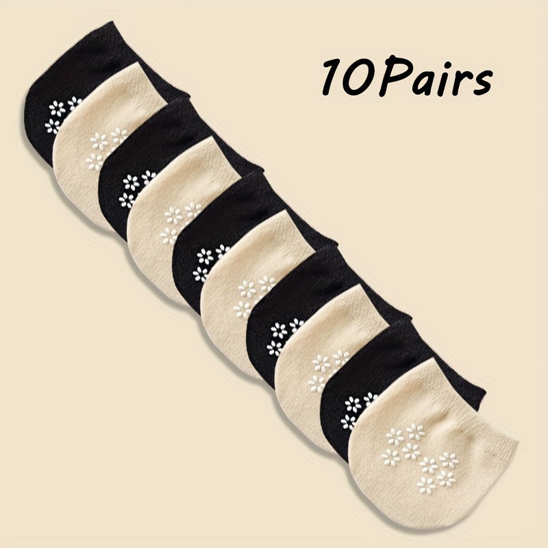 Image of 10 Pairs Of Teenager's Toe Socks Designed For Mules, Featuring Half Socks That Action As Toe Toppers And Toe Covers., For Teenager, For Teenager
