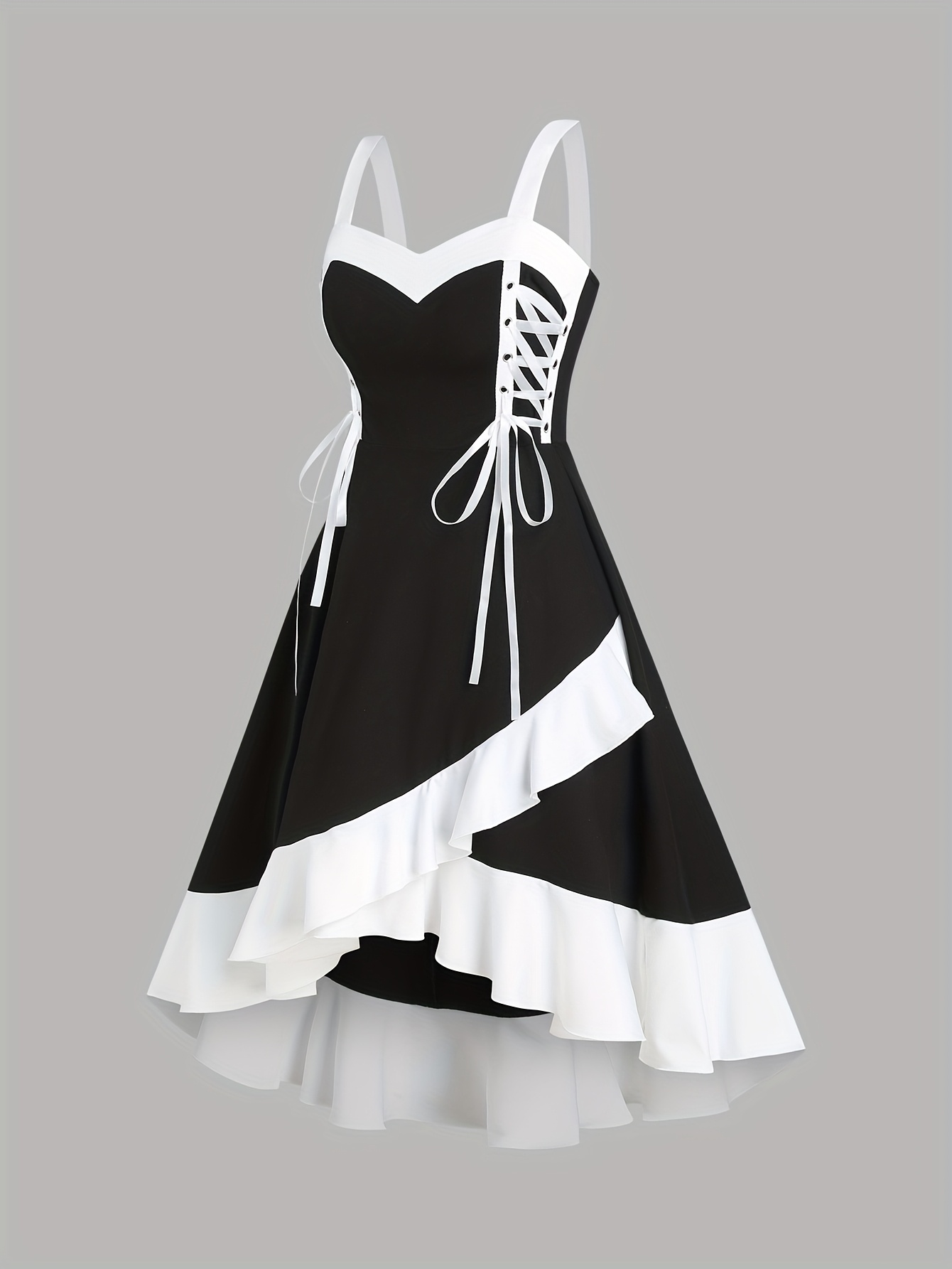 women's - & white striped sleeveless dress - asymmetric off-shoulder waist  tie a-line long dress, machine washable spring/summer elegant casual to  formal wear, dress | asymmetrical dress | flowing fabric | Great