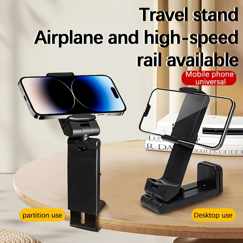 Image of 360 Degree Rotating Airplane Phone Mount - Durable Abs Travel Stand For Desktop And Viewing, Ideal Christmas Gift For Aviation Enthusiasts, Flight Additions | Modern Aesthetic | Rotating Mount