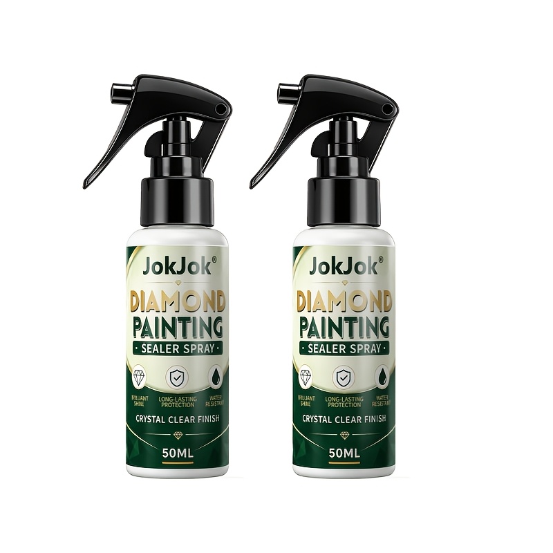 TEMU 2-pack Diamond Painting Sealing -drying Adhesive, Ultra-strong To Prevent Rhinestones From Falling Off, Instantly Enhances Shine Long-lasting