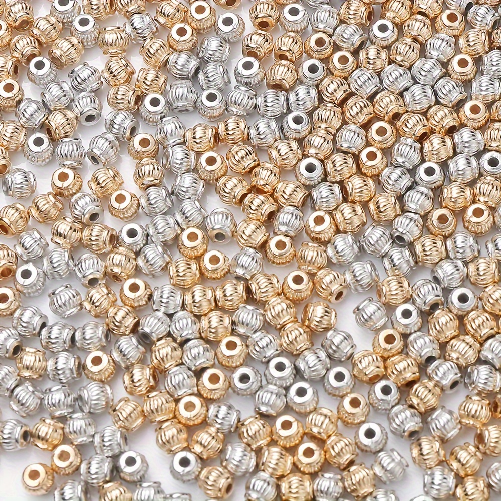 

200pcs 4mm Ccb Lantern Acrylic Beads - Loose Spacer Beads For Diy Jewelry Making & Craft Supplies Beads For Jewelry Making Beads For Bracelets