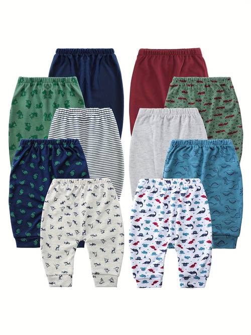 10pcs baby pants for baby boys 0 12 months essentials
