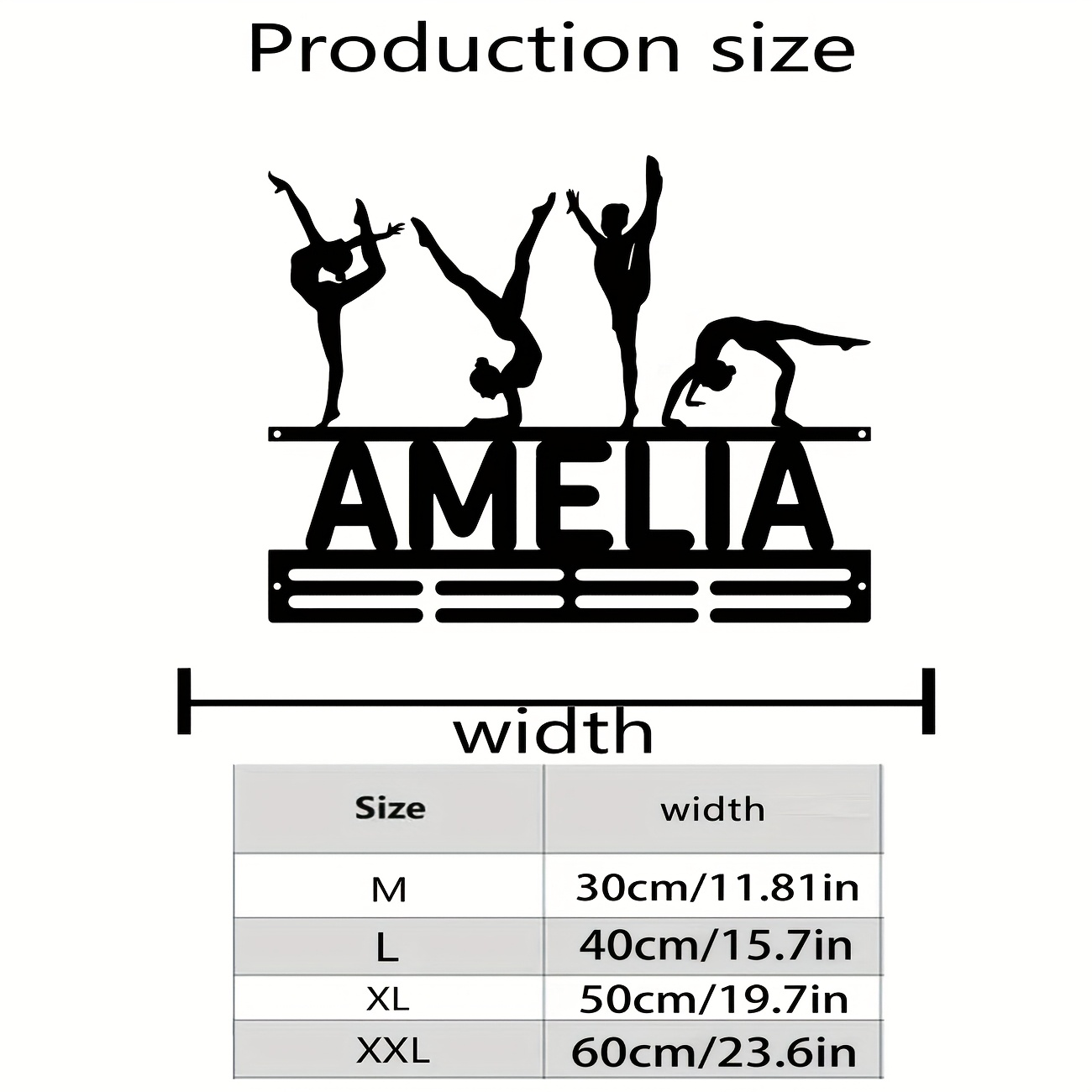 TEMU 1pc Of Customizable Metal Display Rack For Gymnastics Medals, Suitable For Home, Living Room, Or Outdoor Decor Featuring A Personalized