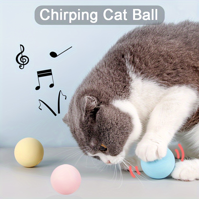 

1pc Electric Pet Cute Ball Cat Teaser Toy, Interactive Toy For Cat For Fun Chew Toy