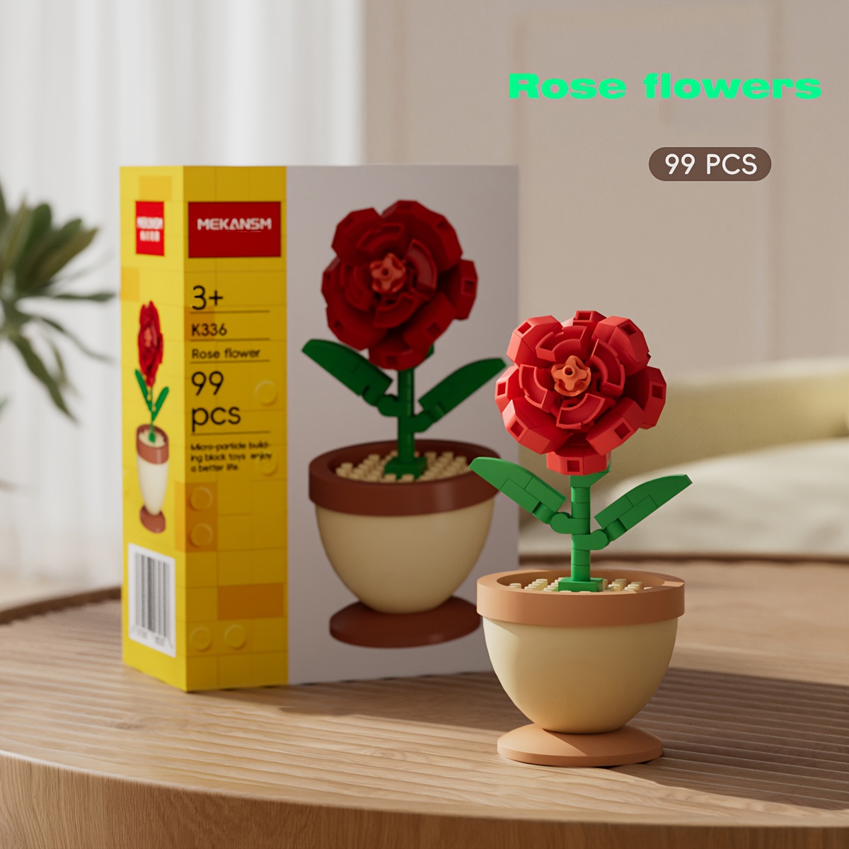 Flower Bonsai Building Blocks Set Home Decor Desk