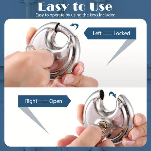 10 pack padlocks stainless steel pad locks with same key lock 2 3 4 inch wide 3 8 inch diameter shackle for outdoor use storage unit sheds garages and fence