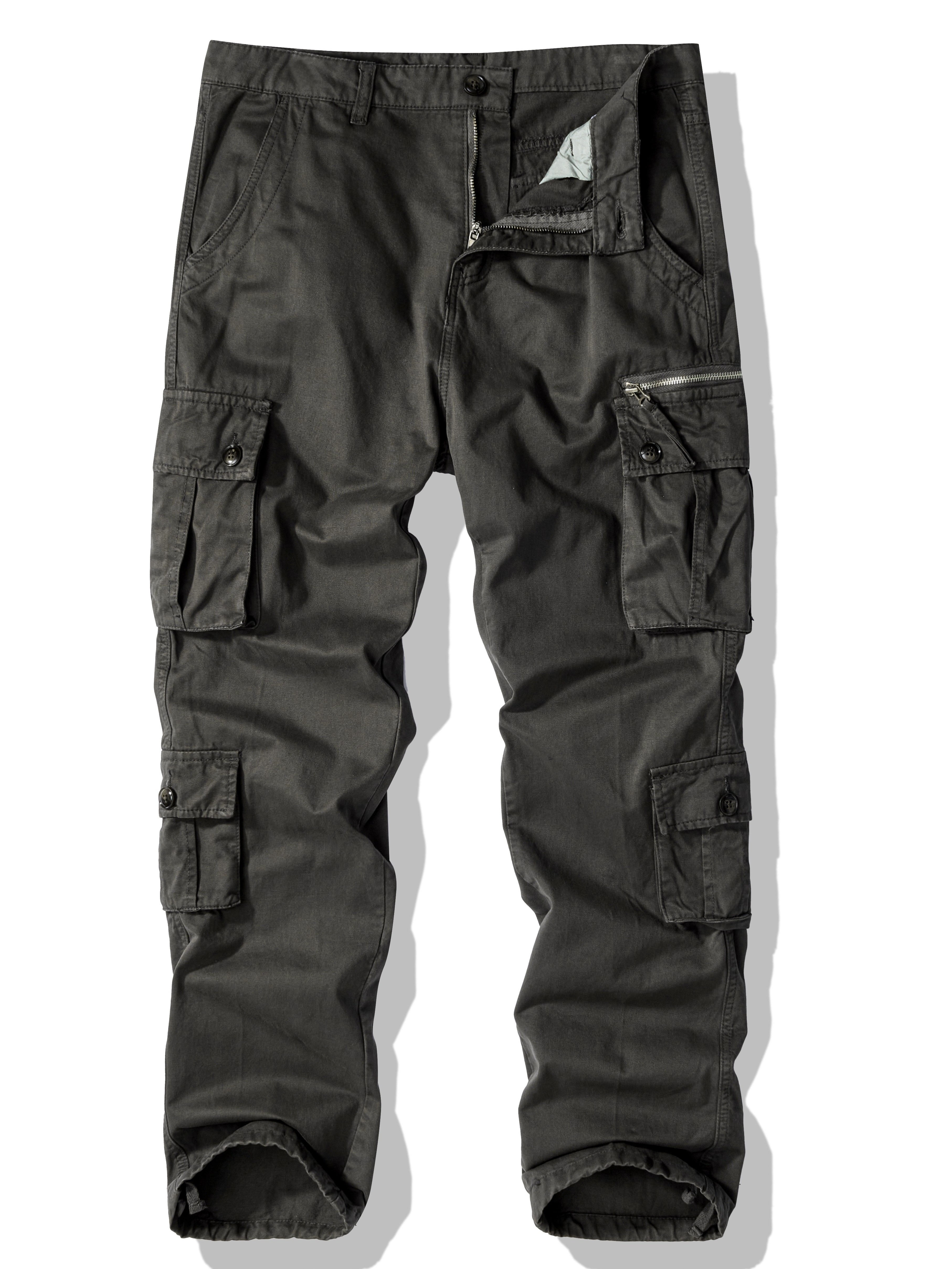 mens cotton outdoor work pants 8 pockets comfortable - Temu South