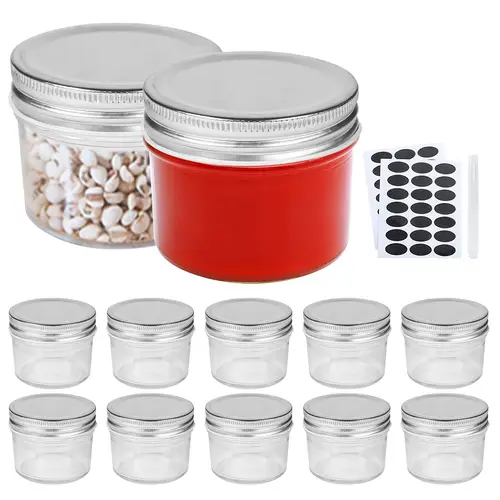 mason jars canning jars 4oz jelly jars with regular lids ideal for jam honey wedding favors shower favors diy spice jars