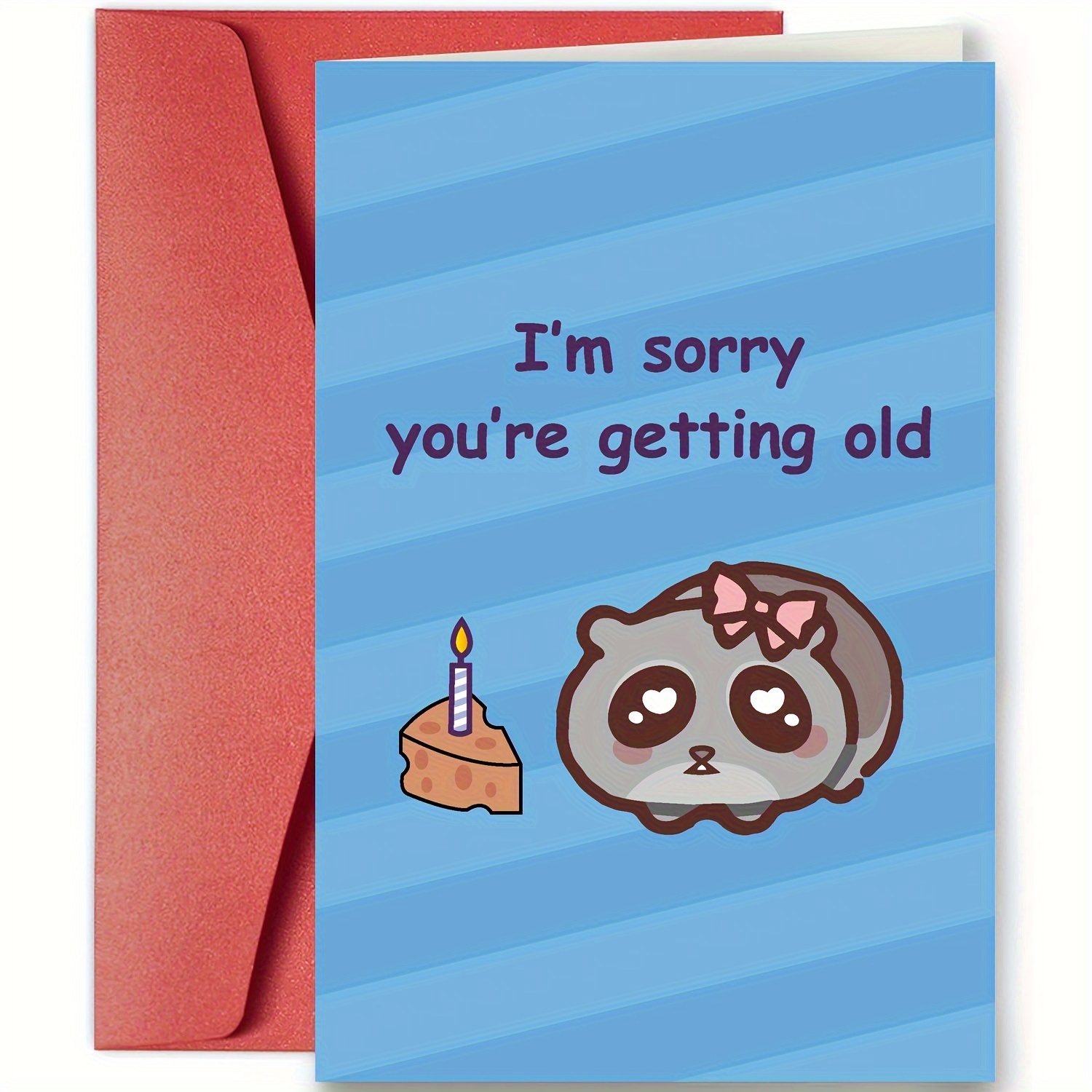 

Sad Hamster Meme Birthday Card: I'm Sorry You're Getting Old - Cute Animal Birthday Gift For Anyone