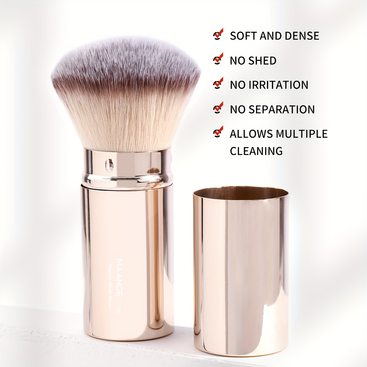 MAANGE High Quality Soft Bristles Retractable Makeup Brush