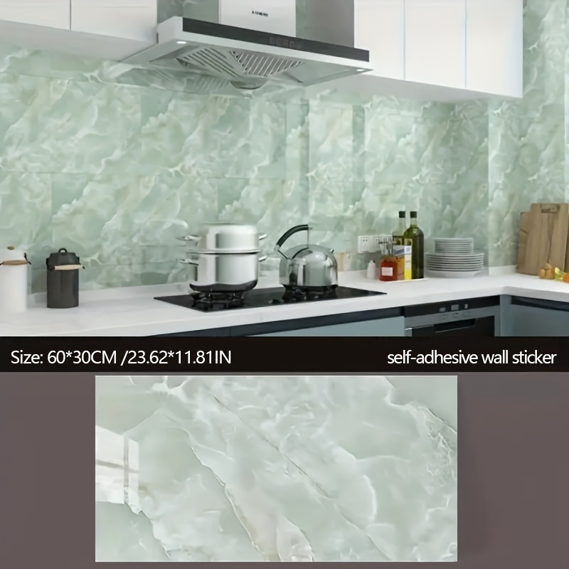 40pcs self wall stickers wall panels glossy removable wall stickers tile wallpaper oil proof stickers kitchen waterproof and oil proof heat resistant stickers suitable for kitchen bathroom wall renovation stickers details 4