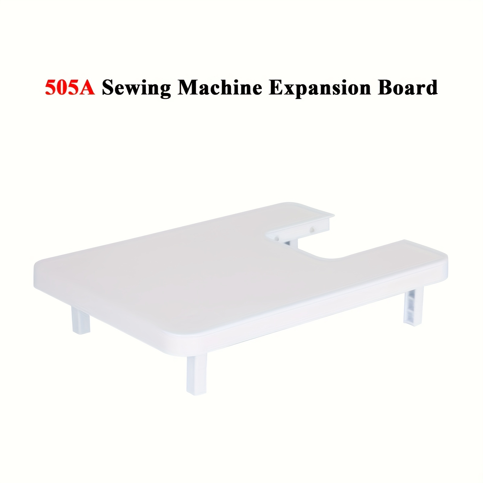 

1pc White Portable Mini Sewing Machine Extension Table - Plastic, Easy Setup For Home Sewing, Compatible With Model 505a, No Power Required