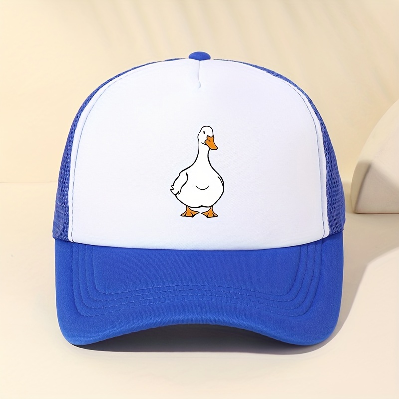 Unisex Cartoon Big White Goose Print Mesh Baseball Fashion Baseball For  Spring And Summer Sunshade And Sunscreen Adjustable Perfect For Outdoor  Outing Vacation Hiking And Fishing - Jewelry & Accessories - Temu