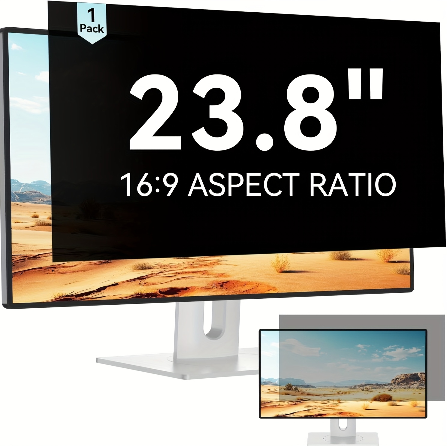 Produktbild von Kelepu 24 Zoll Computer Sichtschutz Für Breitbildmonitor Mit 16:9