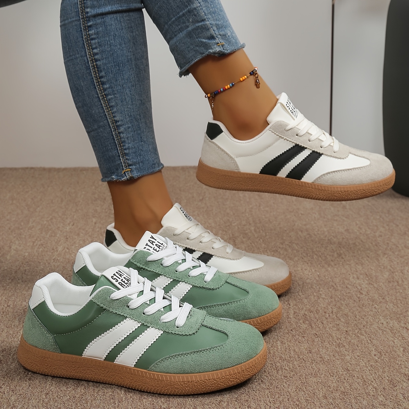 Women's Casual Sneakers, 3 Colors, Women's Road Running Shoes