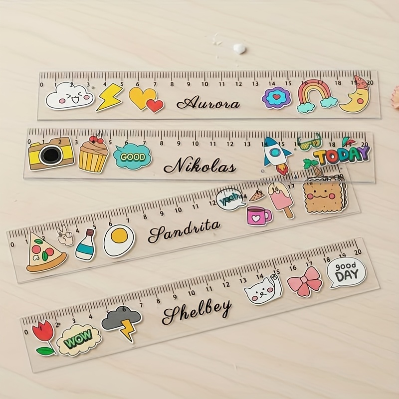 Personalized Custom Name Transparent Ruler