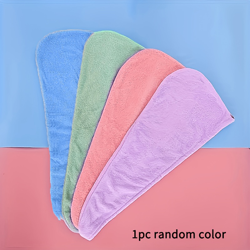 TEMU 1 serre-tête brodé en microfibre - Séchage rapide, super absorbant, léger, convient à tous les styles de cheveux, améliore , bonnet de séchage