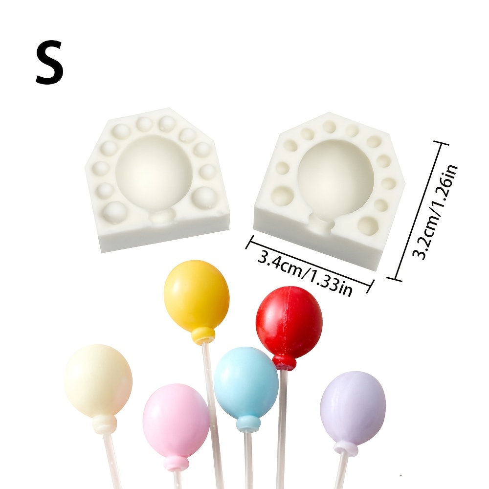 TEMU 1pc Balloon-shaped Resin & Candle Mold - Reusable Silicone Mold Suitable For Diy Aromatherapy Candles, Balloon-themed Decorations, Holiday &