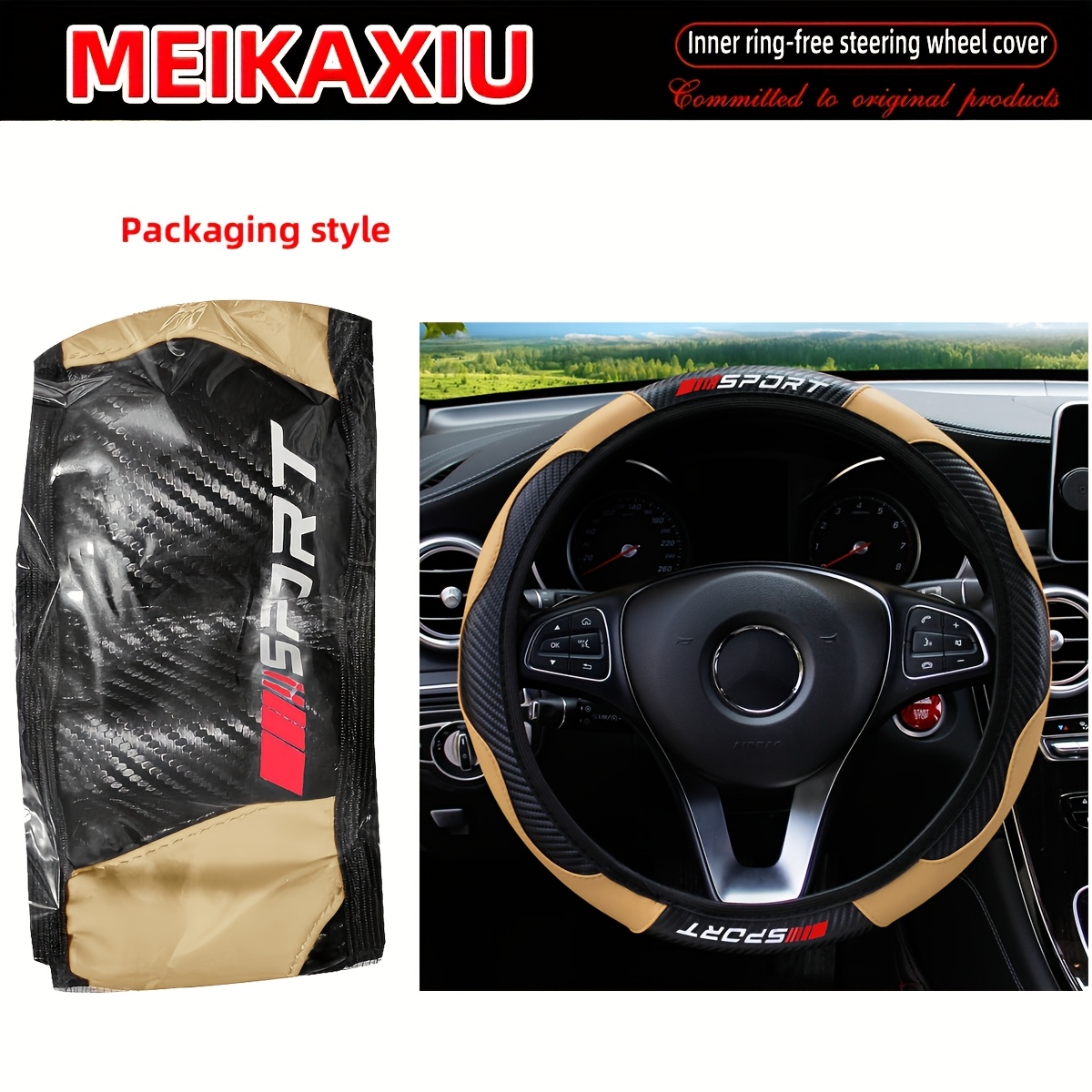 Elastic Car Steering Wheel Cover