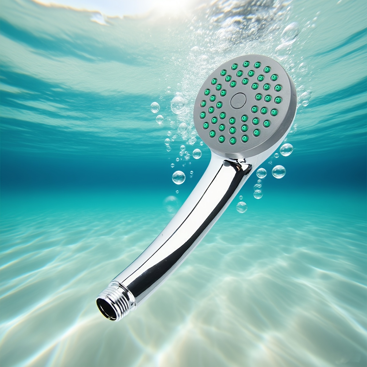 Adjustable Handheld Showerhead with Pressure-Boosting Feature