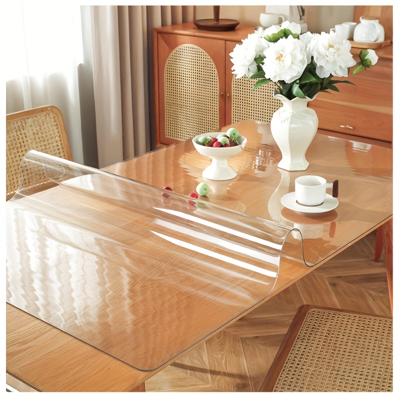 Frosted Clear Table Protector – 24” X 36”, 1.5mm Thick PVC Desk Pad, Waterproof & Easy To Clean - View #7