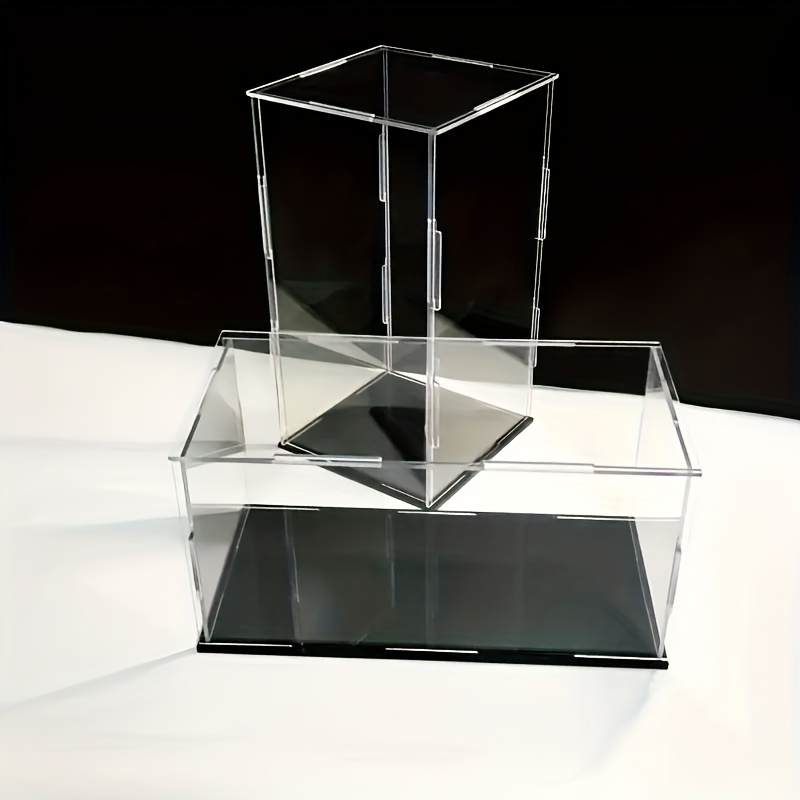 [Acrylic Display Case] Acrylic Display Case - Clear Dustproof Showcase - Multiple Sizes Available - Contemporary Style - No Power Needed - Toy Storage Box - Modern Display Case - Transparent Material - Toy Storage Box