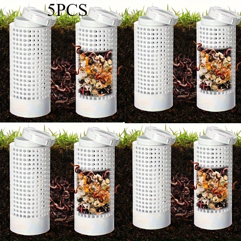 Compostiera Da Giardino In Plastica, 230 L Per Compost, Contenitore Per Foglie, AxLxP: 80 X 60 X 57 Cm, Nero, Relaxdays | Leroy Merlin - Foto 7