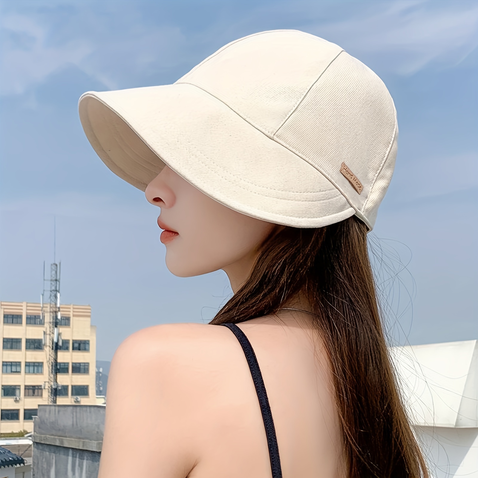 

Casual Sun Protection Hat, Uv-blocking Summer Bucket Hats Lightweight Breathable Outdoor Fisherman Cap For Spring Summer