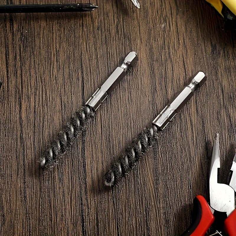 TEMU Brosse métallique électrique pour foreuse, idéale pour nettoyer les têtes de clubs de golf, avec un manche hexagonal pour éliminer la rouille et