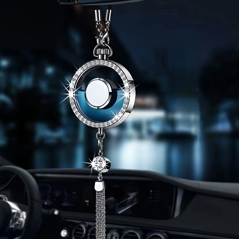 

Car Perfume Pendant: Add Your Own Scent - Alloy & Glass Material, 36.17in Long, Car Air Freshener & Decoration