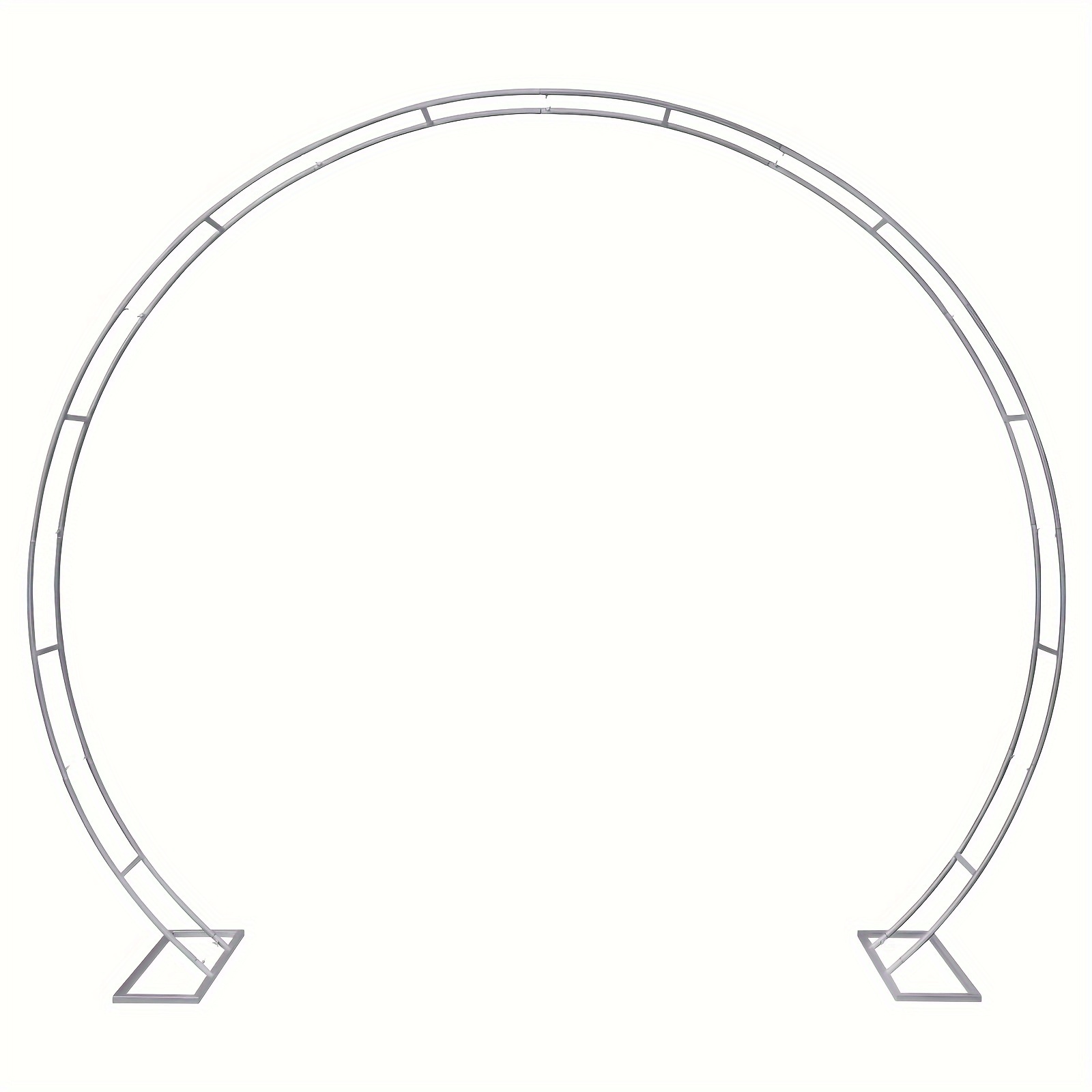 double layer frame galvanized color round wedding party decor flower arch backdrop stand