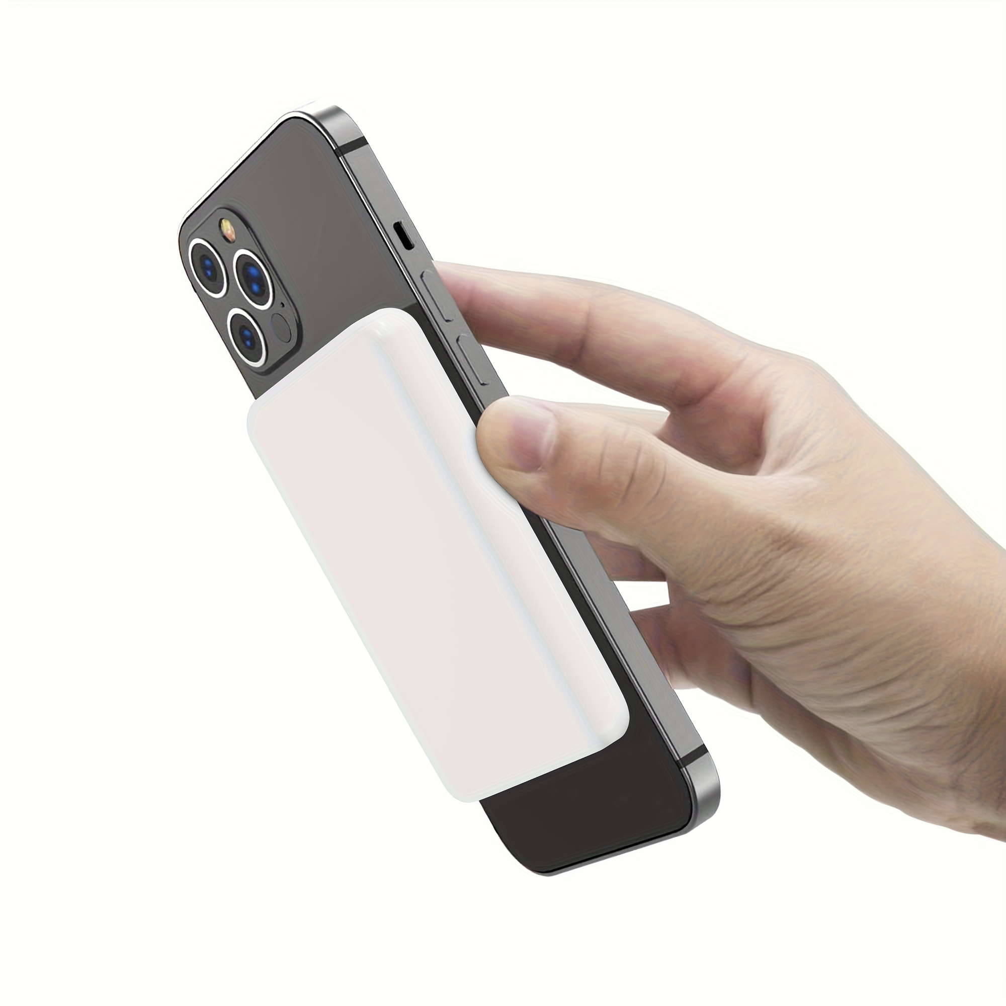 TEMU Batterie Externe Magnétique Compacte avec Chargement Fil, Capacité de 5000mAh, USB C PD 20W pour Charge Rapide, Compatible avec Iphone