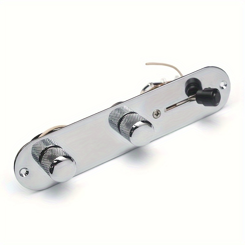 [1pc Vintage Guitar Control Plate] 1pc Vintage-Style 3-Way Switch Guitar Control Plate | Alloy, 500K Potentiometers, Blade Switch, Waxed Cloth Wiring Harness | Compatible with Telecaster