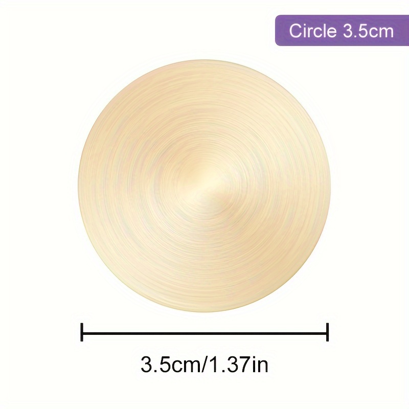 TEMU 1pc Round Blank Wax Seal Stamp For Wedding Invitations, Solid Brasshead Without Engraving - Party Invitations, Envelopes, Snailmails, Christmas
