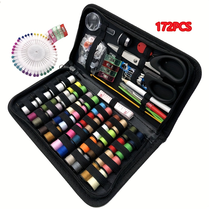 172pcs Package Set Handmade Sewing Fabric Bag Multifunctional Portable Box Set