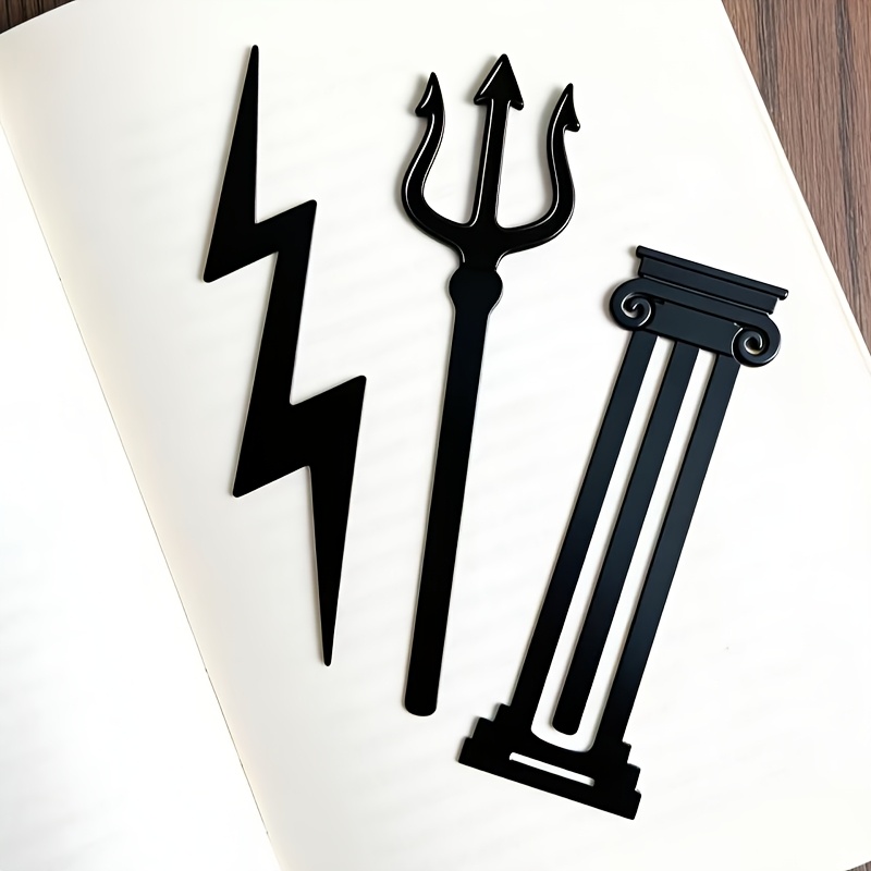 TEMU Juego de marcapáginas de mitología griega para biblioteca y uso - Marcapáginas con y diosas griegos, héroes, monstruos para libros, tabletas,