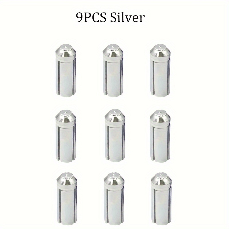 9pcs/bag For Dart Flight Protector Aluminum Flight Protectors Savers For Dart Accessory Universal Silvery For Dart Additions For Dart Flight