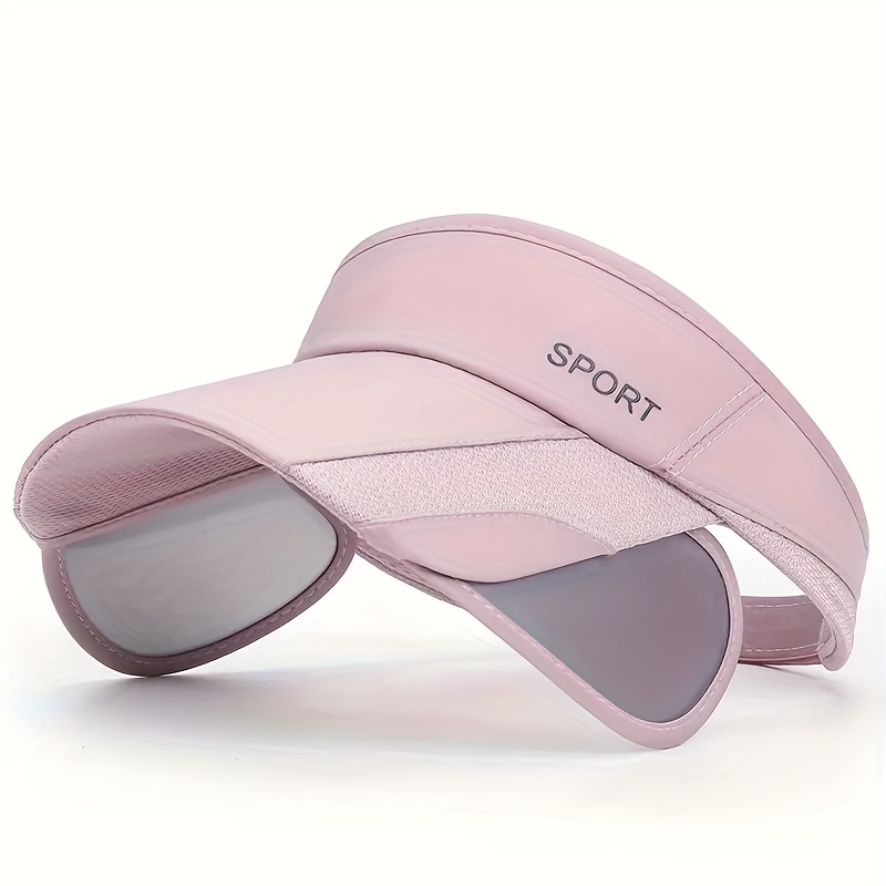 adjustable uv protection sun visor hat light blue breathable