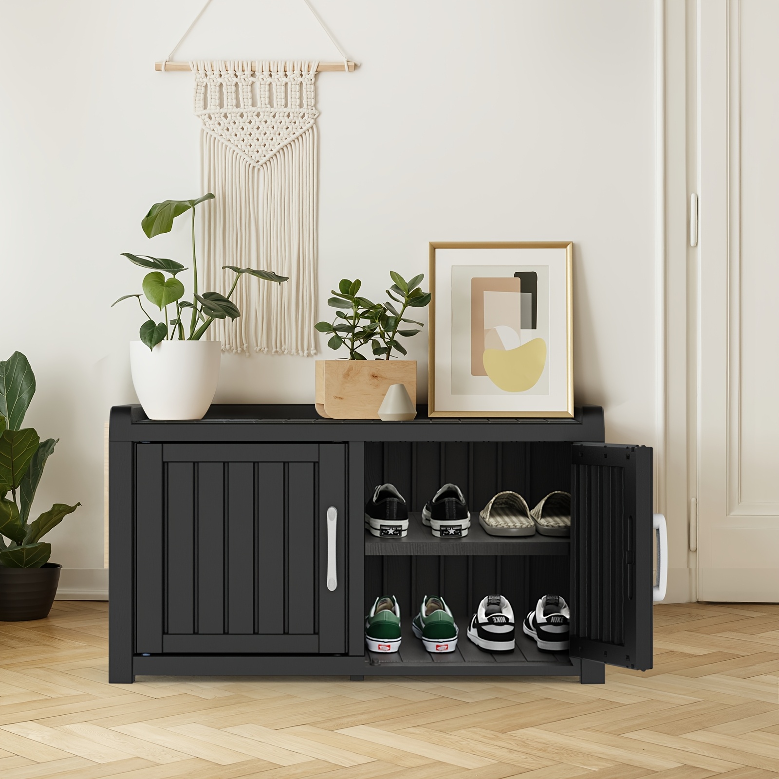 Storage Ideas Outdoor Shoe Cabinet With Doors Outside Shoe Storage