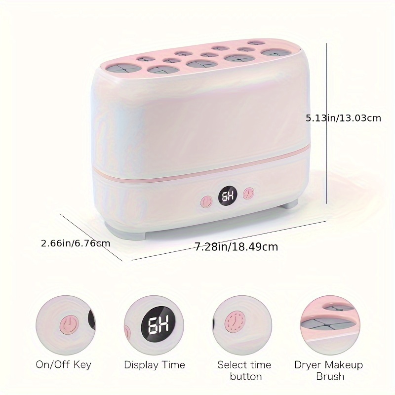 Professional Makeup Brush Dryer Gift Box Keep Brushes Clean details 2
