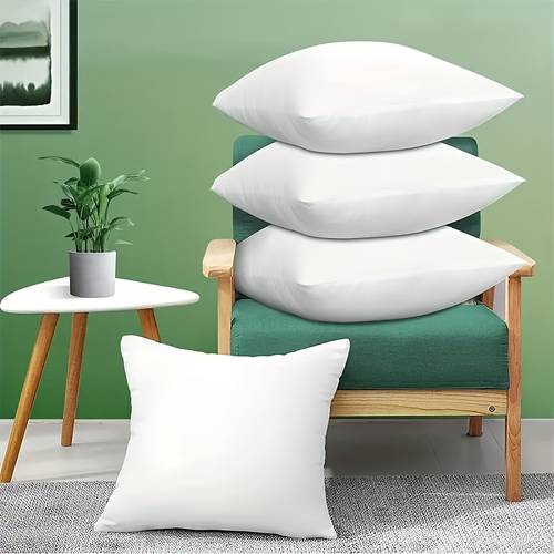 versatile 16x16 inch square throw pillow insert soft polyester zip closure sofa bed and home decor